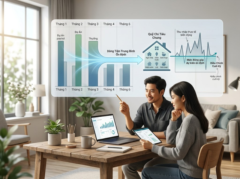 Xác định đóng góp tài chính khi thu nhập không ổn định