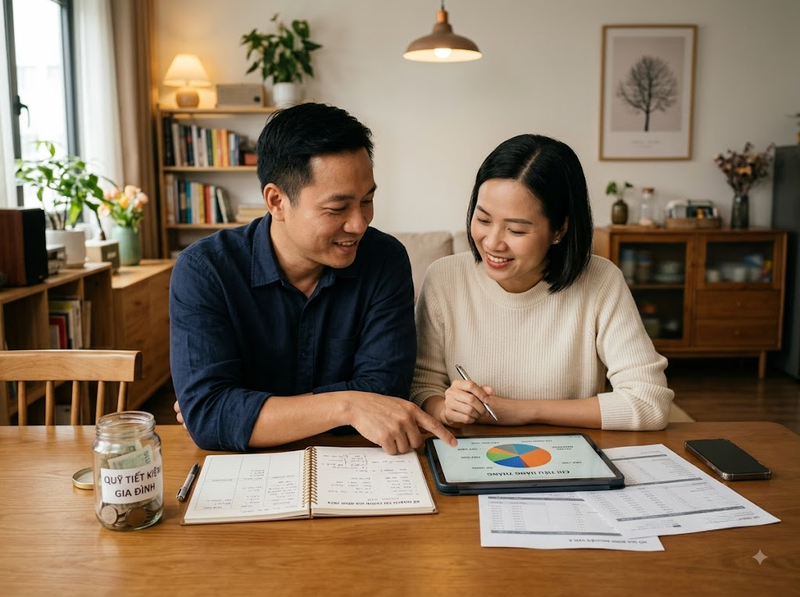 Cách xây dựng nguyên tắc sử dụng tiền chung trong gia đình