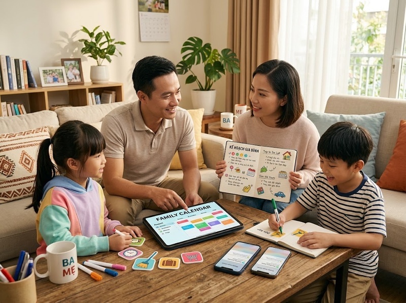 Cách quản lý kế hoạch gia đình bằng công nghệ