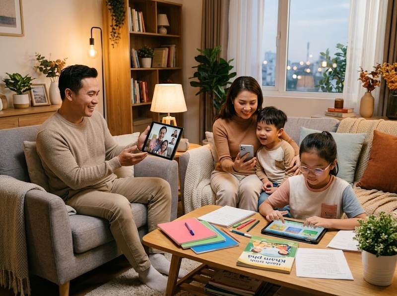 Tác động của công nghệ đến quan hệ gia đình